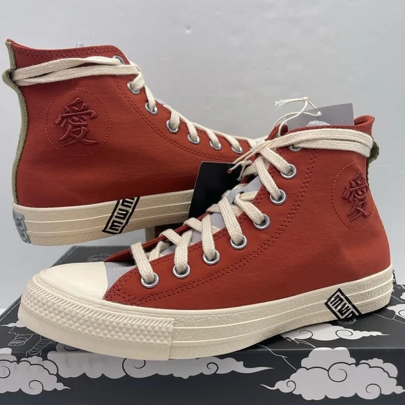 Converse Men’s A14838C NARUTO SHIPPUDEN 
CTAS HI
RITUAL RED/NATURAL IVORY Sneakr - Picture 9 of 16